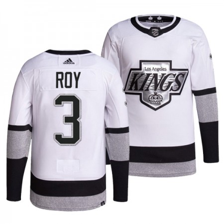 Los Angeles Kings Hockeydrakt Matt Roy 3 Hvit Tredje Adidas Authentic - Herre